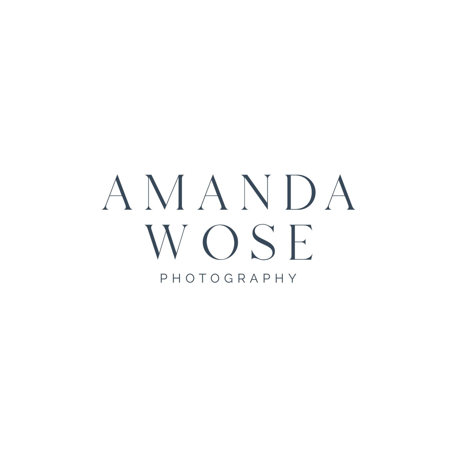 Custom brand design for Amanda Wose Photography - hyggedesign.co